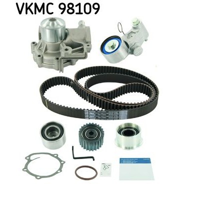 Снимка на Комплект ангренажен ремък + водна помпа SKF VKMC 98109 за Subaru Impreza Coupe (GFC) 1.6 AWD (GC4) - 90 коня бензин