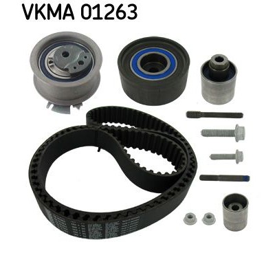 Снимка на Комплект ангренажен ремък SKF черен VKMA 01263 за Seat Altea XL (5P5,5P8) 2.0 TDI 4x4 - 170 коня дизел