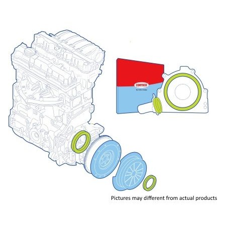 Снимка на Комплект вълнообразни дихтунги /шайби/, съединител CORTECO 19135453 за Volvo S80 Saloon (TS,XY) 2.5 T - 210 коня бензин