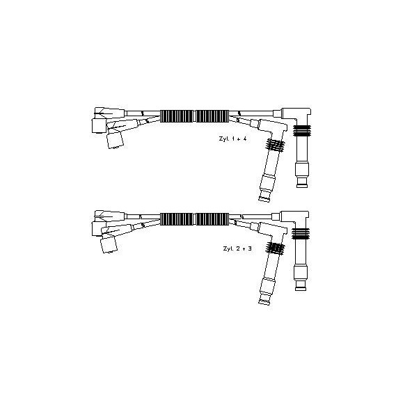 Снимка на Комплект запалителни кабели BREMI 300/673 за Opel Corsa B 1.4 i 16V (F08, F68, M68) - 90 коня бензин