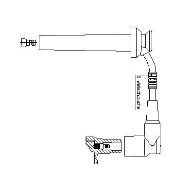Снимка на Комплект запалителни кабели BREMI черен 968G100 за Skoda Fabia Combi (6Y5) 1.4 16V - 75 коня бензин