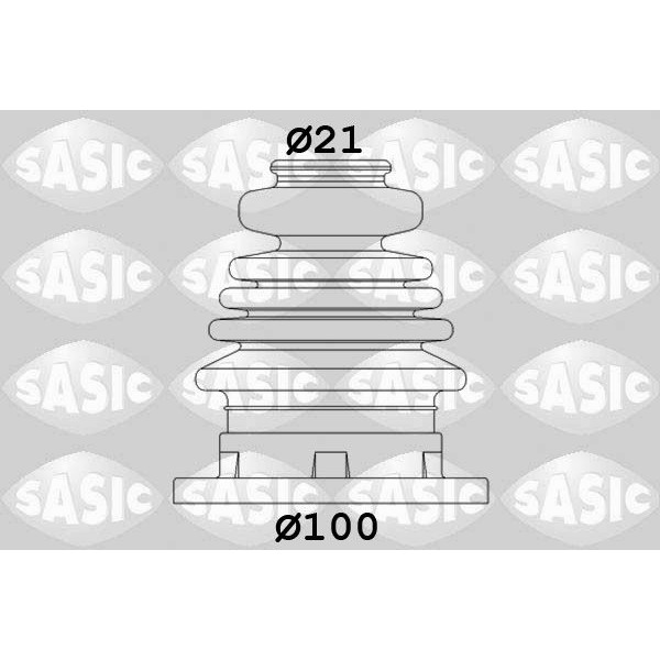 Снимка на Комплект маншон за каре SASIC 1906002 за Audi A3 (8L1) 1.9 TDI - 110 коня дизел