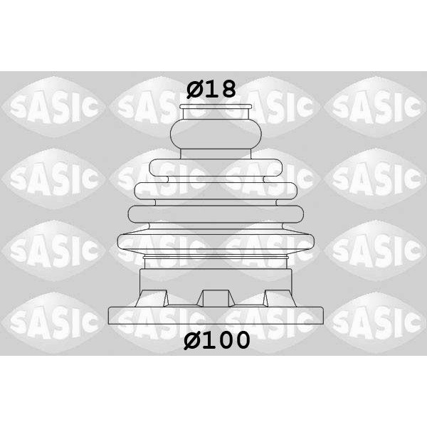 Снимка на Комплект маншон за каре SASIC 1906034 за Audi A3 (8L1) 1.9 TDI - 110 коня дизел