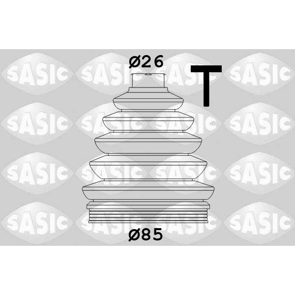 Снимка на Комплект маншон за каре SASIC 1906038 за Audi A3 (8L1) 1.6 - 102 коня бензин