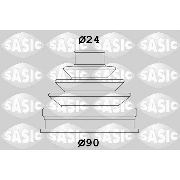Снимка на Комплект маншон за каре SASIC 1906047 за Audi A6 Avant (4B, C5) 2.8 quattro - 193 коня бензин