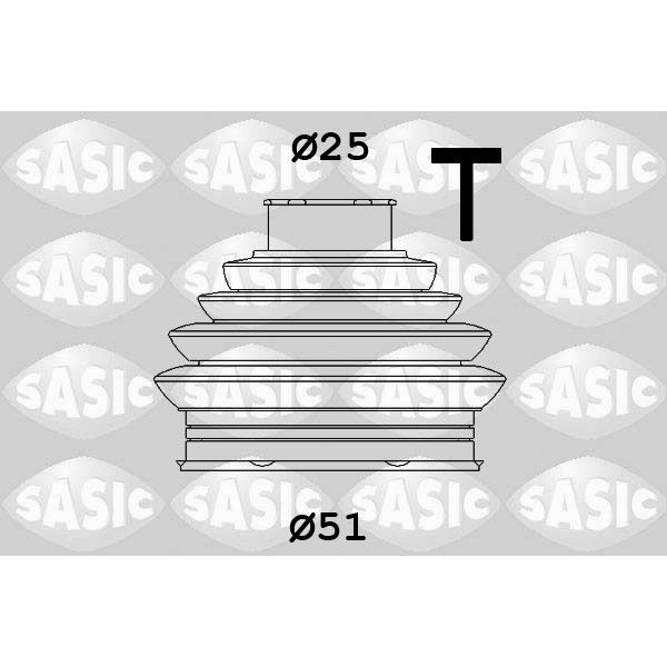 Снимка на Комплект маншон за каре SASIC 1906103 за Skoda Kodiaq (NS7) 2.0 TDI 4x4 - 150 коня дизел