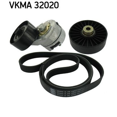 Снимка на Комплект пистов ремък и ролки SKF VKMA 32020 за Alfa Romeo 147 (937) Hatchback 1.6 16V T.SPARK ECO (937.AXA1A, 937.BXA1A) - 105 коня бензин