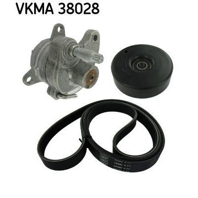 Снимка на Комплект пистов ремък и ролки SKF VKMA 34027 за Opel Astra G Convertible 2.2 16V (F67) - 147 коня бензин