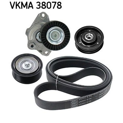 Снимка на Комплект пистов ремък SKF VKMA 38078 за Mercedes CLK (c209) CLK 280 (209.354) - 231 коня бензин