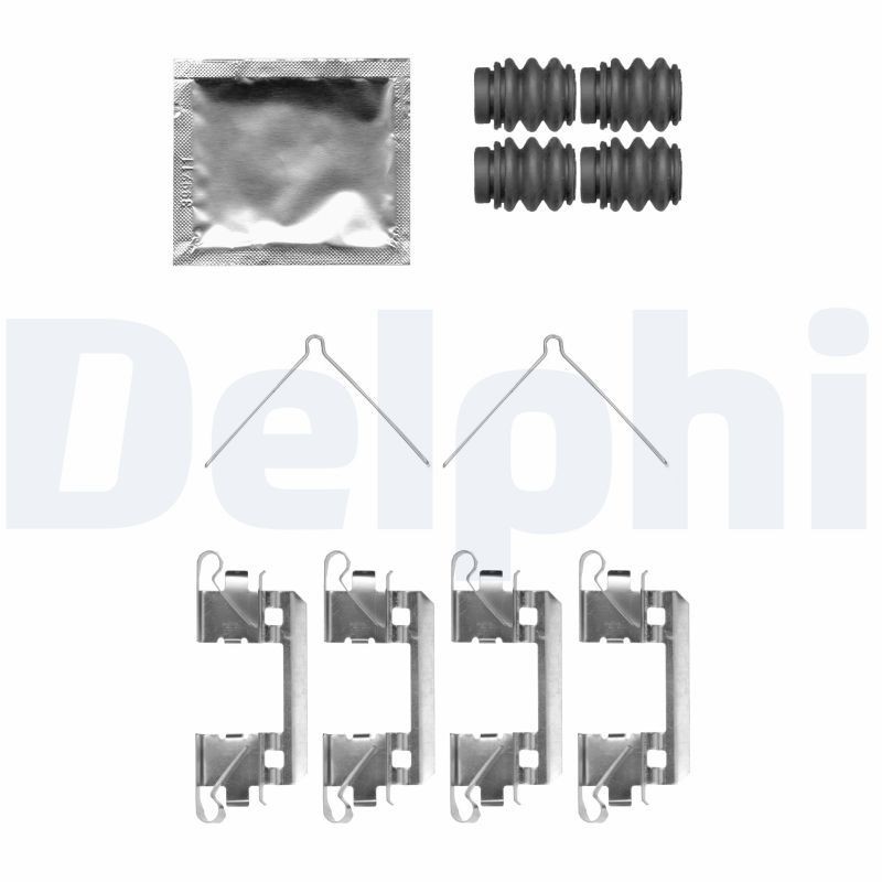 Снимка на Комплект принадлежности, спирачни челюсти DELPHI LY1119 за Ford Escort MK 5 Convertible (all) 1.8 16V XR3i - 105 коня бензин