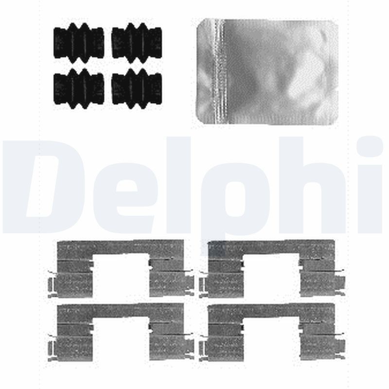 Снимка на Комплект принадлежности, спирачни челюсти DELPHI LY1206 за VW Caddy 2 Estate (9K9B) 1.9 SDI - 64 коня дизел