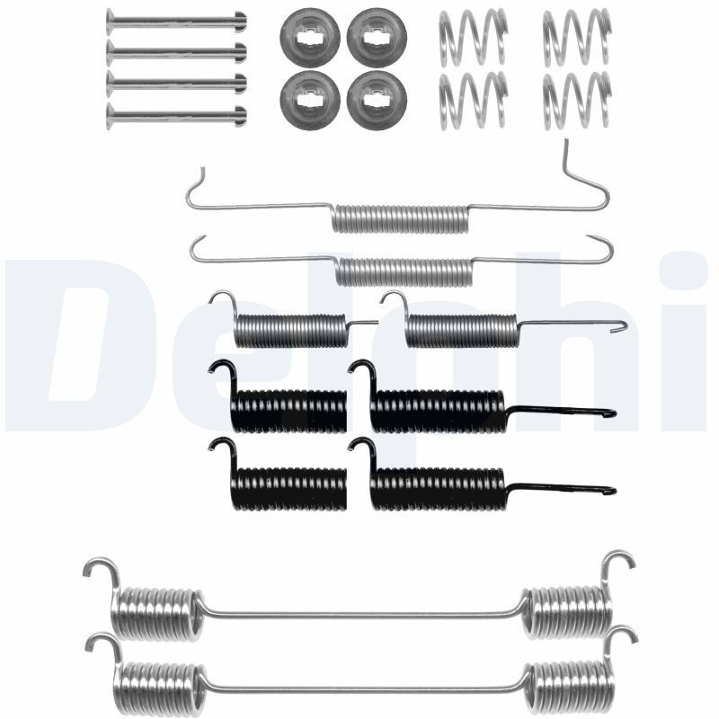 Снимка на Комплект принадлежности, спирачни челюсти DELPHI LY1303 за Dacia Logan LS 1.4 MPI LPG (LS0C) - 75 коня Бензин/Автогаз(LPG)