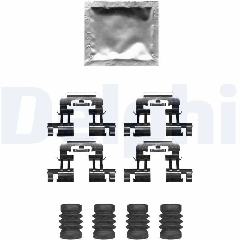 Снимка на Комплект принадлежности, спирачни челюсти DELPHI LY1303 за Dacia Sandero 2 1.2 LPG - 75 коня Бензин/Автогаз(LPG)