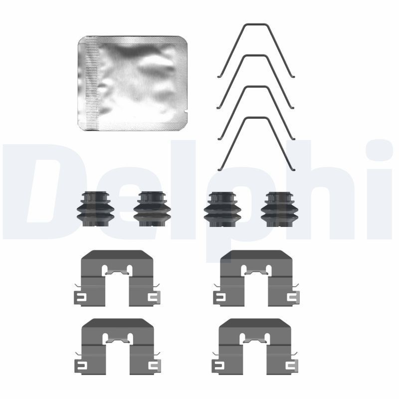 Снимка на Комплект принадлежности, челюсти за ръчна спирачка DELPHI LY1384 за Hyundai i30 1.6 CRDi - 128 коня дизел