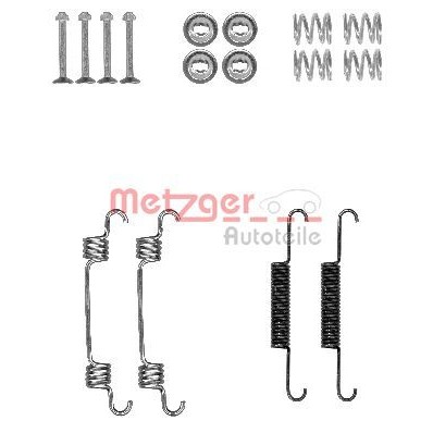 Снимка на Комплект принадлежности, челюсти за ръчна спирачка METZGER 105-0887 за Hyundai Matrix (FC) 1.8 - 122 коня бензин
