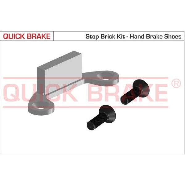 Снимка на Комплект принадлежности, челюсти за ръчна спирачка QUICK BRAKE 105-0481 за Volvo V70 Estate 2 (P80) D5 - 185 коня дизел