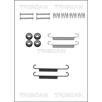 Снимка на Комплект принадлежности, челюсти за ръчна спирачка TRISCAN 8105 182006 за Hyundai i30 1.6 CRDi - 128 коня дизел