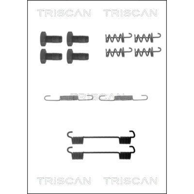 Снимка на Комплект принадлежности, челюсти за ръчна спирачка TRISCAN 8105 232299 за Mercedes SL (r129) 500 (129.068) - 306 коня бензин