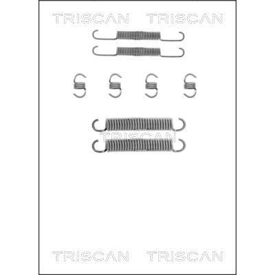Снимка на Комплект принадлежности спирани челюсти TRISCAN 8105 702529 за Lada Sagona (21099) 1300 - 61 коня бензин