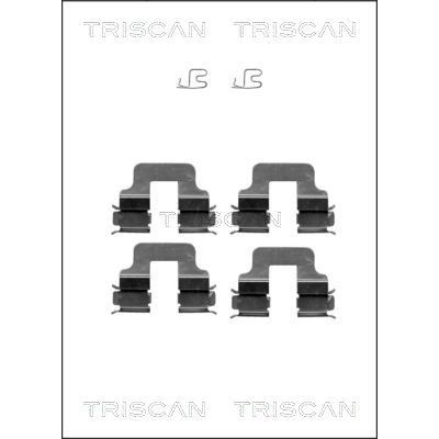 Снимка на Комплект пружина за спирачен апарат TRISCAN 8105 101619 за Mini Paceman (R61) Cooper SD ALL4 - 143 коня дизел