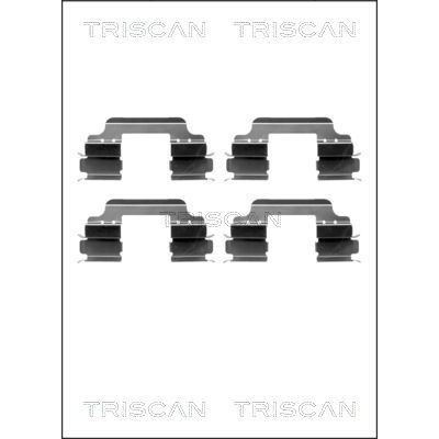 Снимка на Комплект пружина за спирачен апарат TRISCAN 8105 101635 за Mercedes Citan Kombi (415) 111 CDI (415.703, 415.705) - 110 коня дизел