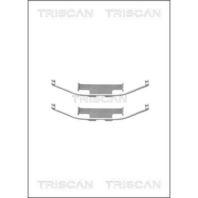 Снимка на Комплект пружина за спирачен апарат TRISCAN 8105 111572 за BMW 3 Sedan E90 325 d - 197 коня дизел