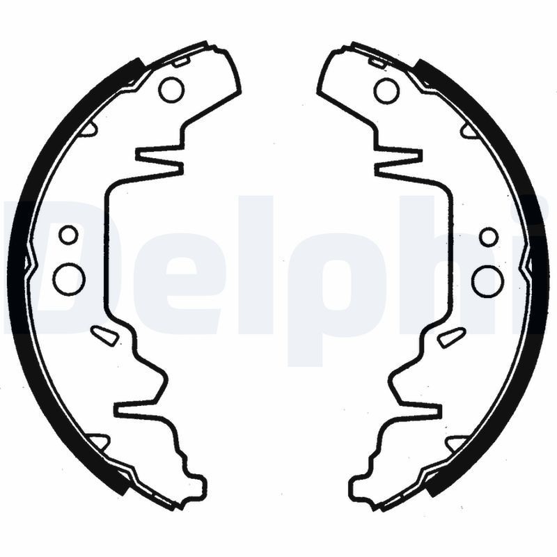 Снимка на Комплект спирачна челюст, ръчна спирачка DELPHI LS1958 за Mercedes CLC-class (cl203) CLC 160 (203.731) - 129 коня бензин