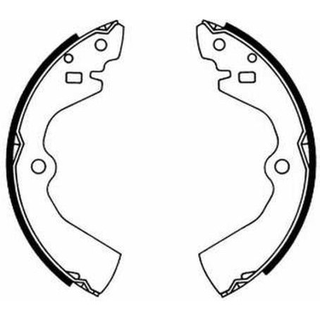 Снимка на Комплект спирачни челюсти ABE C01034ABE за Hyundai Sonata 3 (Y-3) 2.0 i - 105 коня бензин
