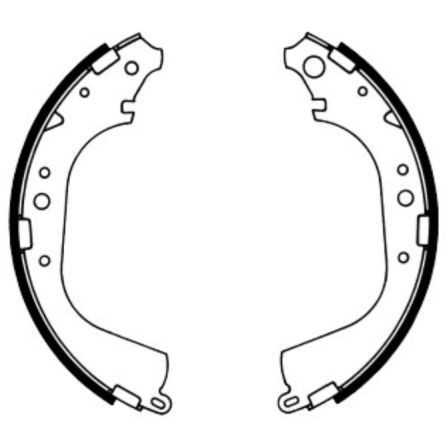 Снимка на Комплект спирачни челюсти ABE C02039ABE за Toyota LiteAce Box (CM3,KM3 V) 1.5 (KM31_V, KM36_V, KM31RV, KM36RV) - 69 коня бензин