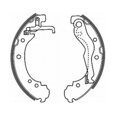 Снимка на Комплект спирачни челюсти ABE C0W011ABE за VW Transporter T4 Platform 1.8 - 67 коня бензин