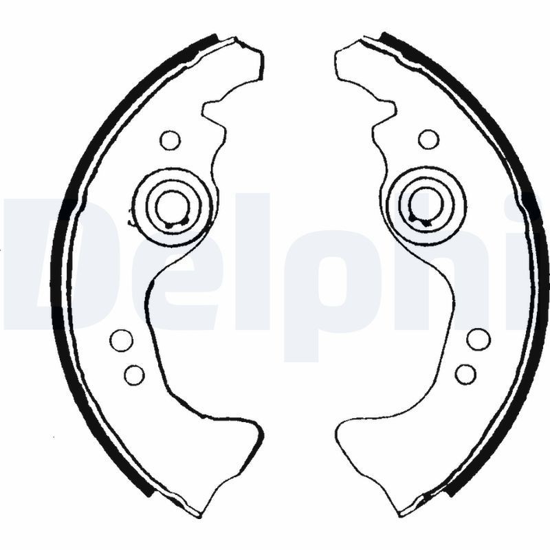 Снимка на Комплект спирачни челюсти DELPHI LS1319 за Citroen AX Hatchback ZA 14 D - 50 коня дизел