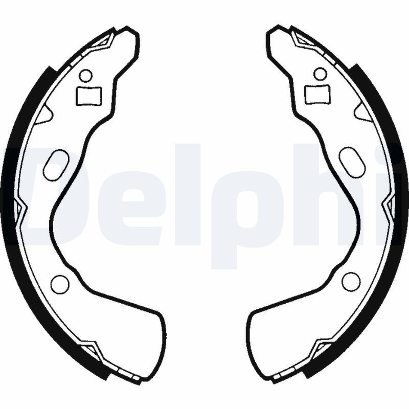 Снимка на Комплект спирачни челюсти DELPHI LS1717 за Citroen Xsara Coupe N0 2.0 HDi 109 - 109 коня дизел