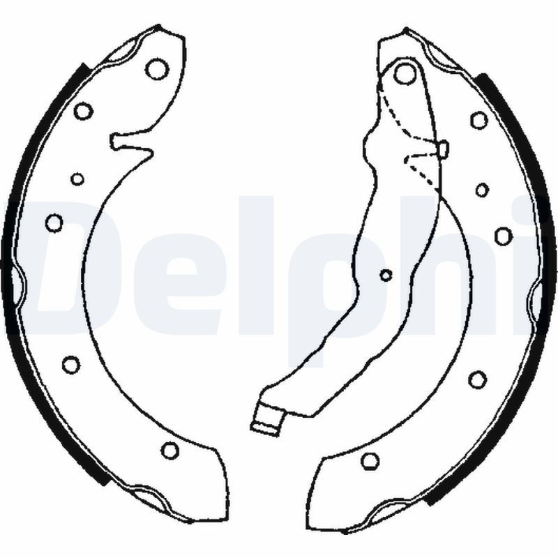 Снимка на Комплект спирачни челюсти DELPHI LS1855 за Mazda 323 F (BJ) 1.6 - 105 коня бензин