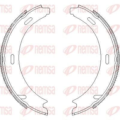 Снимка на Комплект спирачни челюсти REMSA 4093.00 за Mercedes C-class Estate (s202) C 200 T (202.080) - 136 коня бензин