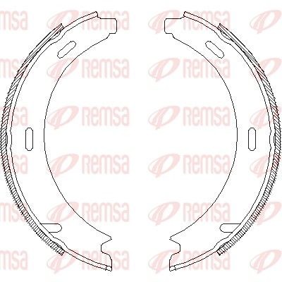 Снимка на Комплект спирачни челюсти REMSA 4093.01 за Mercedes SLK (r170) 32 AMG Kompressor (170.466) - 354 коня бензин