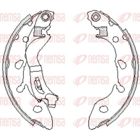 Снимка на Комплект спирачни челюсти REMSA 4249.00 за Fiat 500 1.2 - 69 коня бензин