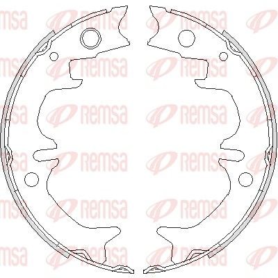 Снимка на Комплект спирачни челюсти REMSA 4731.00 за Toyota Avensis Saloon (T22) 1.6 VVT-i (ZZT220_, ZZT220R) - 110 коня бензин