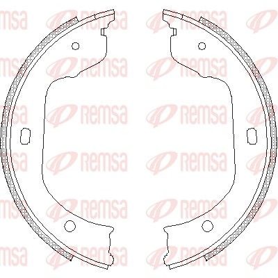 Снимка на Комплект спирачни челюсти REMSA 4740.00 за BMW X6 E71 xDrive 30 d - 245 коня дизел