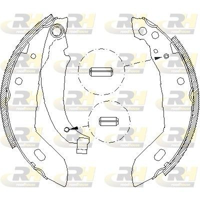 Снимка на Комплект спирачни челюсти ROADHOUSE 4083.00 за Renault Rapid Box 1.6 D (F404) - 55 коня дизел