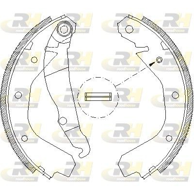 Снимка на Комплект спирачни челюсти ROADHOUSE 4088.00 за Opel Kadett E 2.0 i Cat (C19, D19) - 115 коня бензин