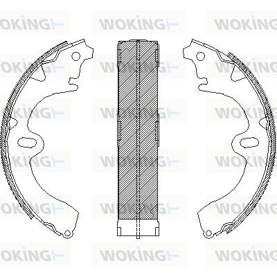 Снимка на Комплект спирачни челюсти WOKING Z4097.00 за Toyota Celica Coupe (T16F) 1.6 (AT160_, AT160R) - 86 коня бензин