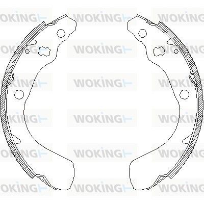 Снимка на Комплект спирачни челюсти WOKING Z4151.00 за Honda Logo (GA3) 1.3 (GA3) - 65 коня бензин