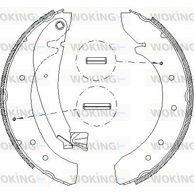 Снимка на Комплект спирачни челюсти WOKING Z4719.00 за Citroen Relay BOX 2301 1.9 TD - 90 коня дизел
