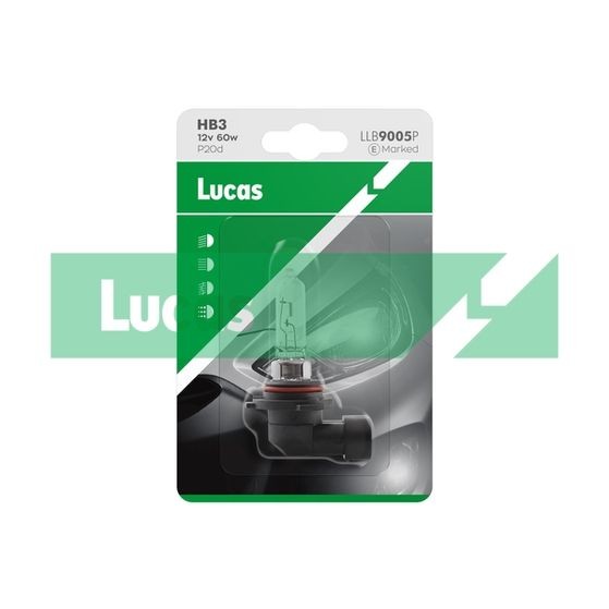 Снимка на Крушка за фарове и халогени LUCAS  HB3 LLB9005P