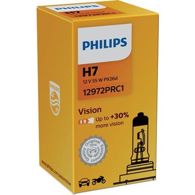 Снимка на Крушка за фарове и халогени PHILIPS Vision H7 12972PRC1