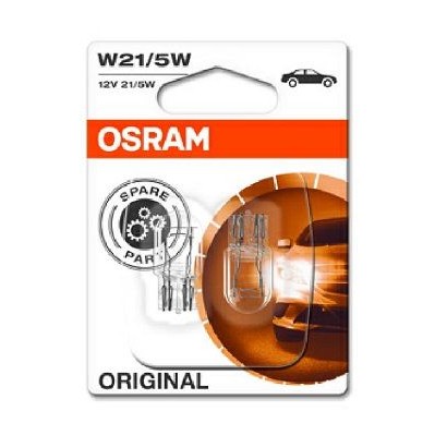 Снимка на Крушка с нагреваема жичка, мигачи OSRAM ORIGINAL W21/5W 7515-02B