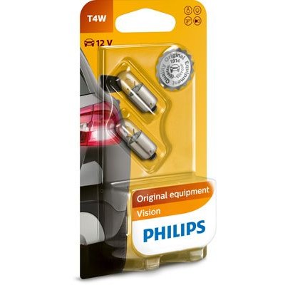 Снимка на Крушка за светлини купе PHILIPS T4W Сферична лампа 12929B2 за VW Golf 2 (19E,1G1) 1.8 GTI 16V - 136 коня бензин