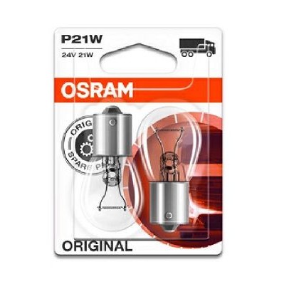 Снимка на Крушка за стопове и габарити OSRAM ORIGINAL P21W 7511-02B за камион MAN M 2000 M 14.285 MLS, MLRS - 280 коня дизел