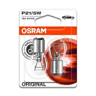 Снимка на Крушка за стоп светлини и габарити OSRAM ORIGINAL P21/5W 7528-02B за Audi 100 Sedan (44, 44Q, C3) 2.0 - 115 коня бензин