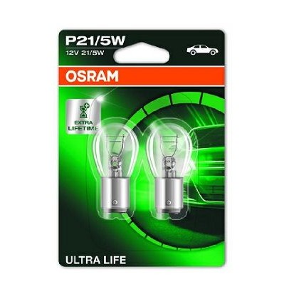 Снимка на Крушка за стоп светлини и габарити OSRAM ULTRA LIFE P21/5W 7528ULT-02B за Opel Movano B Bus 2.3 CDTI FWD (JV) - 125 коня дизел